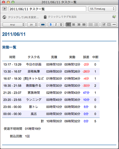 2011_06_11 タスク一覧