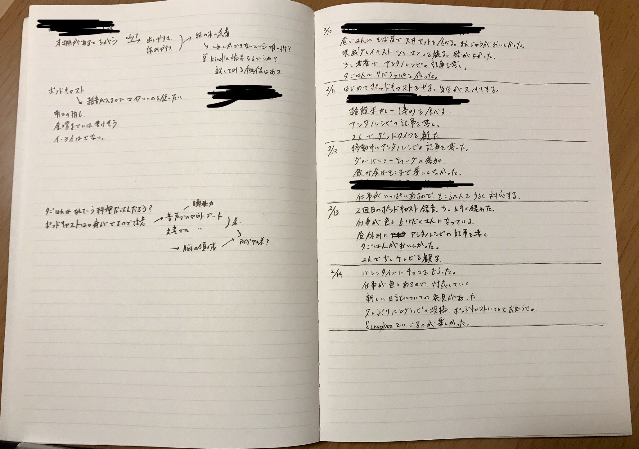 天才」に向かって走り出すための日記、5行日記